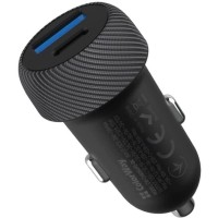 Зарядний пристрій ColorWay USB-C PD35W + USB QC3.0 car adapter (CW-CHA064PD-BK)