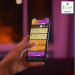 Настільна лампа Philips Hue Iris, Color, BT, DIM, чорна (929002376201)