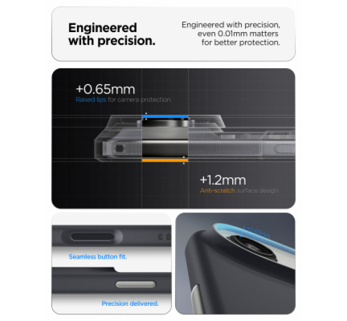 Spigen Чохол до мобільного телефона Spigen Nano Pop MagFit iPhone 17 Air Black Sesame (ACS10301)