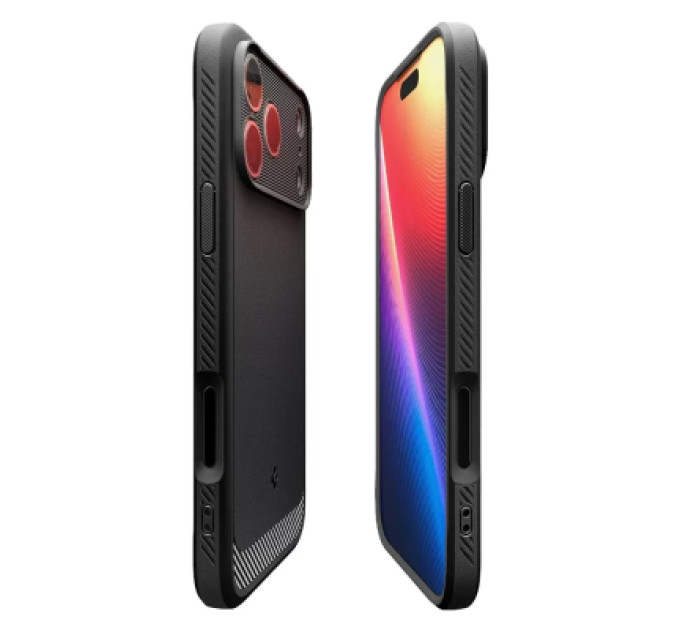 Spigen Чохол до мобільного телефона Spigen Rugged Armor MagFit iPhone 17 Pro Matte Black (ACS10329)