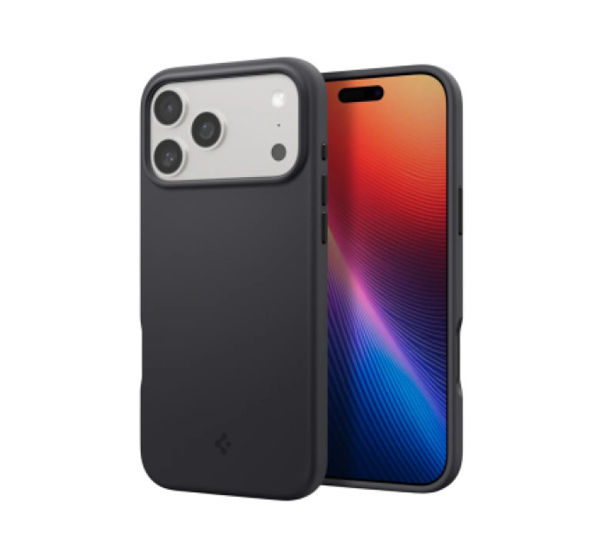 Spigen Чохол до мобільного телефона Spigen Silicone Fit MagFit iPhone 17 Pro Black (ACS10335)