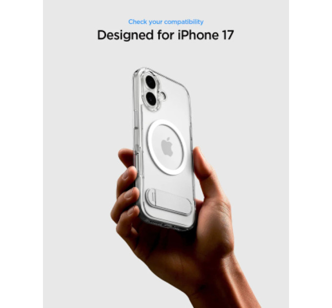 Spigen Чохол до мобільного телефона Spigen Ultra Hybrid S MagFit iPhone 17 Clear White (ACS09981)