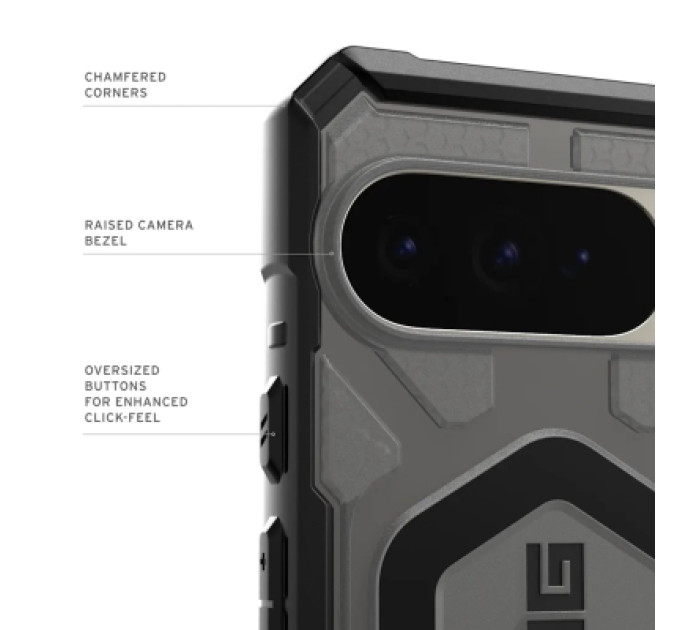 UAG Чохол до мобільного телефона UAG Pathfinder Clear MagSafe Google Pixel 10 Pro XL Ash (614470113140)