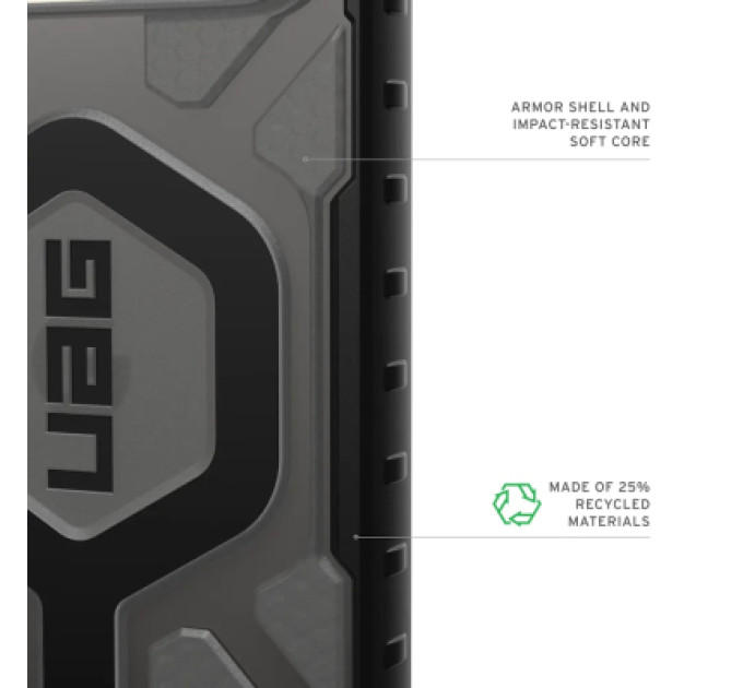 UAG Чохол до мобільного телефона UAG Pathfinder Clear MagSafe Google Pixel 10 Pro XL Ash (614470113140)