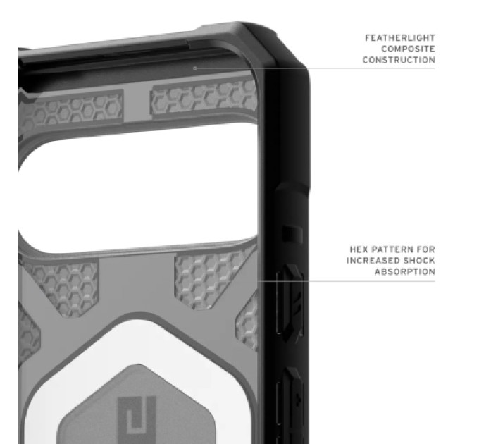 UAG Чохол до мобільного телефона UAG Pathfinder Clear MagSafe Google Pixel 10 Pro XL Ash (614470113140)