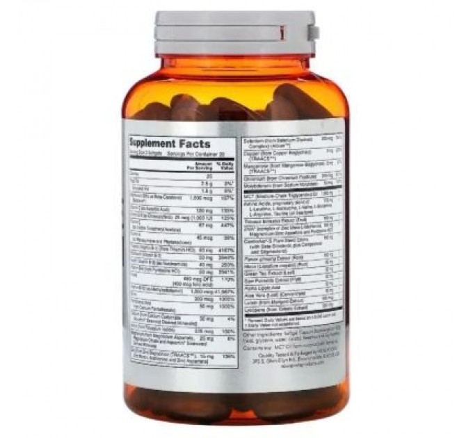 Вітамінно-мінеральний комплекс Now Foods Чоловічі Мультивітаміни для активних видів спорту, Men's A (NOW-03890)