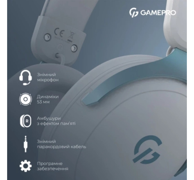GamePro Навушники GamePro Asgard Freya White (HS145W)