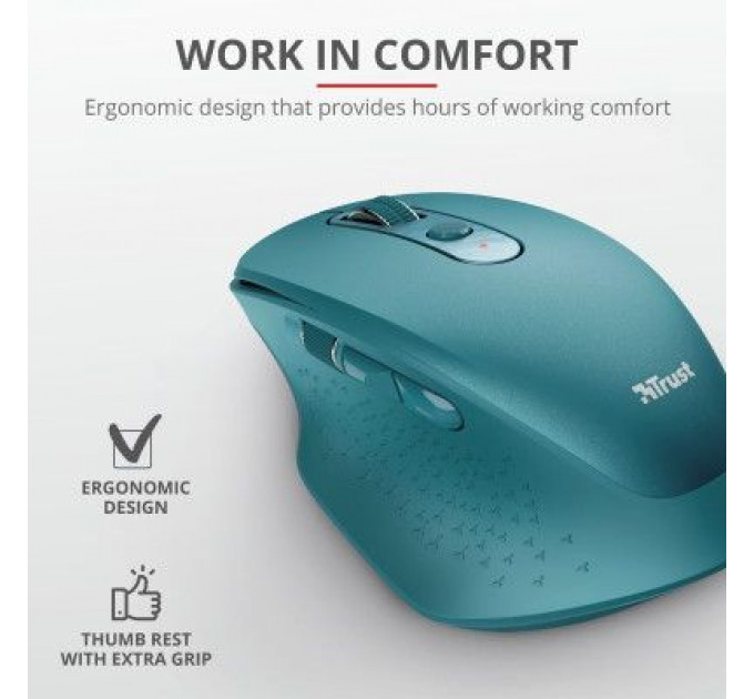 Мишка Trust Ozaa Rechargeable Wireless Blue (24034)