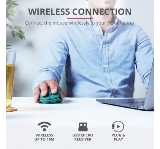 Мишка Trust Ozaa Rechargeable Wireless Blue (24034)