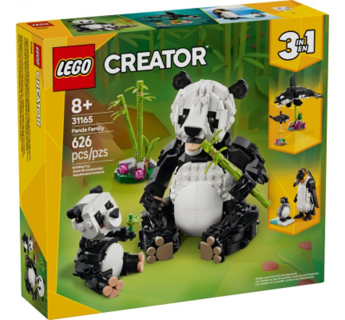 Конструктор LEGO Creator Дикі тварини: пандові (31165)