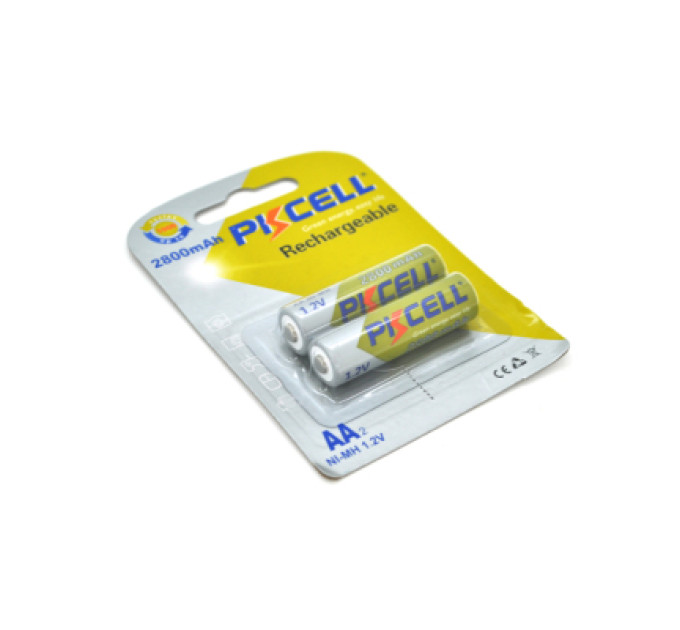 PkCell Акумулятор AA R6 2800mAh 1.2V NiMH Rechargeable Battery, 2шт/бл PkCell (PC/AA2800-2B)