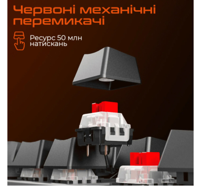 Meetion Клавіатура Meetion MK008 Pro USB Type-C Black (MT-MK008Pro-W-RUA)
