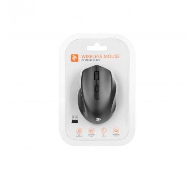 Мишка 2E MF240 Wireless Black (2E-MF240WB)