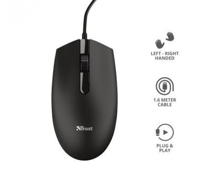 Мишка Trust Basi USB Black (24271)