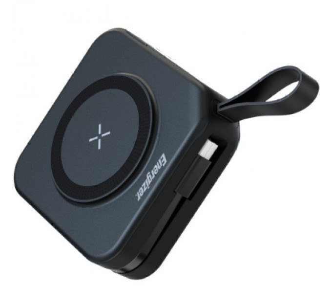 Батарея універсальна Energizer Magnetic Wireless 10000mAh 20W PD, AC зарядка, QI/15W, built-in USB-C (QM10001AC)