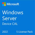 Microsoft ПЗ для сервера Microsoft Windows Server 2022 CAL 5 Device англ, ОЕМ без носія (R18-06430)