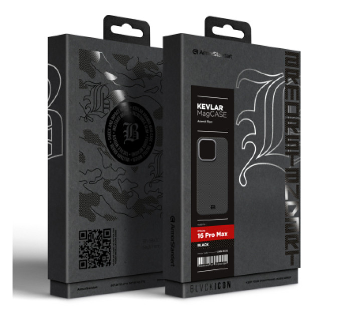 Armorstandart Чохол до мобільного телефона Armorstandart BlackIcon Kevlar MagCase Apple iPhone 16 Pro Max Black (ARM88535)