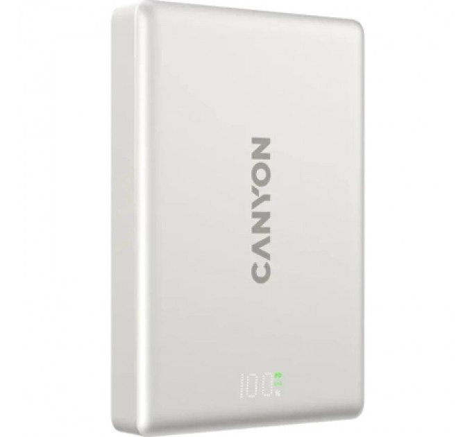 Батарея універсальна Canyon 10000mAh OnPower 511 PD20W Magnetic wireless MagSafe Grey (CNS-CPB511G)