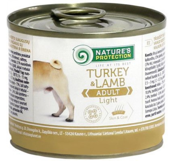 Консерви для собак Nature's Protection Adult Light Turkey&Lamb 200 г (KIK24519)