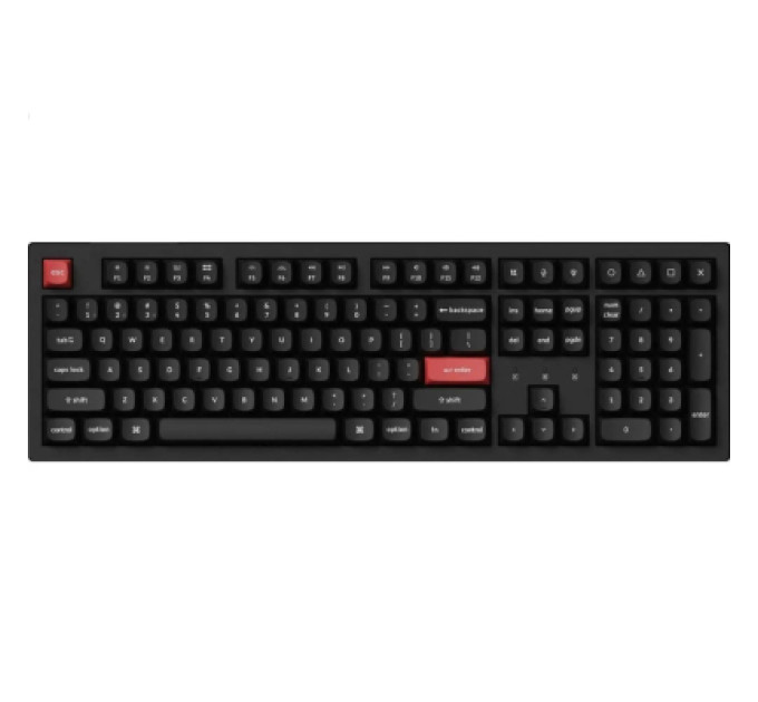 Keychron Клавіатура Keychron K10 PRO K pro Red RGB Wireless/Bluetooth/USB-А UA Black (K10P-B1-UA)