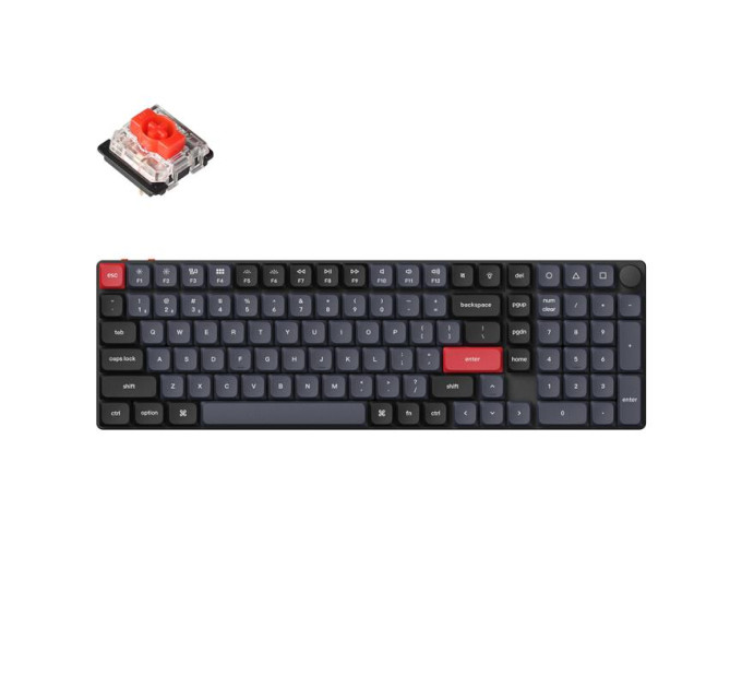 Keychron Клавіатура Keychron K17 PRO Gateron MX 2.0 Brown QMK Wireless/Bluetooth/USB-А UA Black (K17P-B3-UA)