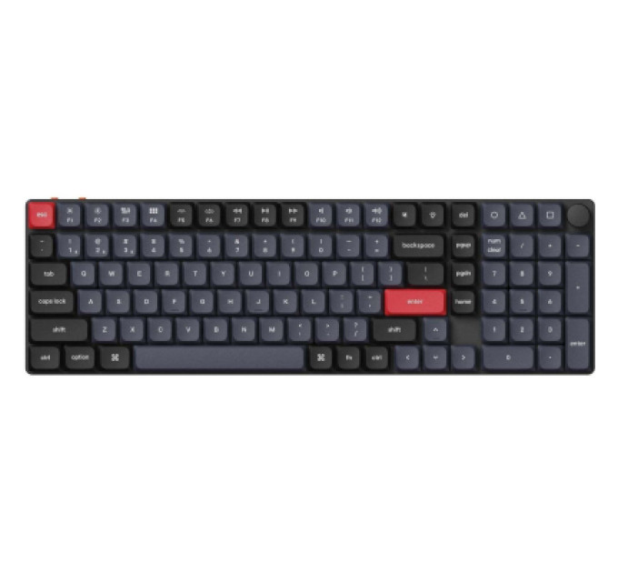 Keychron Клавіатура Keychron K17 PRO Gateron MX 2.0 Brown QMK White Led Wireless/Bluetooth/USB-А UA Black (K17P-A3-UA)