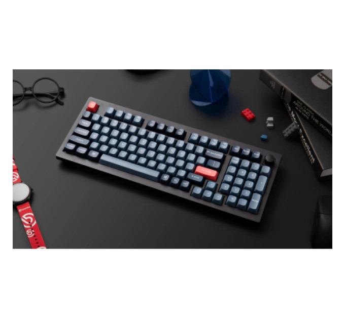 Keychron Клавіатура Keychron V5 Max Gateron Jupiter Banana Knob Hot-Swap QMK Wireless/Bluetooth/USB-А UA Black (V5M-D4-UA)