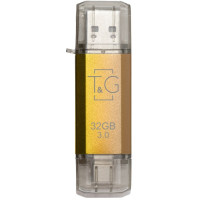 Флеш-накопичувач USB 3.0 16GB Type-C T&G 009 Star Series Gold (TG009TC-16GGD3)