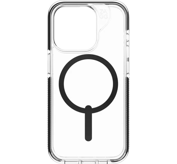 Zagg Чохол-накладка Zagg Gear4 Piccadilly Snap with Magsafe для Apple iPhone 15 Pro Black (702312338)