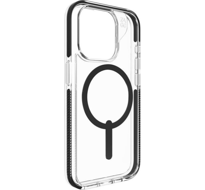 Zagg Чохол-накладка Zagg Gear4 Piccadilly Snap with Magsafe для Apple iPhone 15 Pro Black (702312338)
