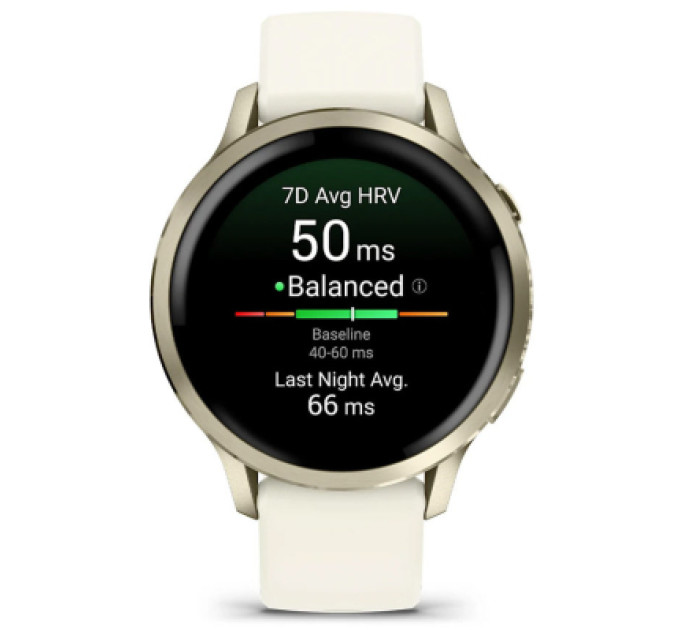 Garmin Смарт-годинник Garmin Venu 4 (41mm), Beige w/ Lunar Gold + Bone, GPS смарт-годинник (010-03013-00)