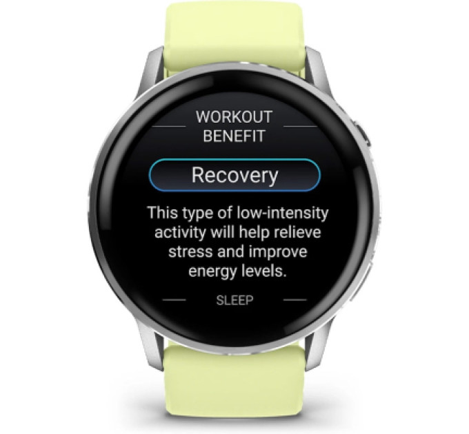 Garmin Смарт-годинник Garmin Venu 4 (45mm), Gray w/ Silver + Citron, GPS смарт-годинник (010-03014-02)