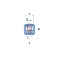 Фільтр паливний UFI 31.027.00