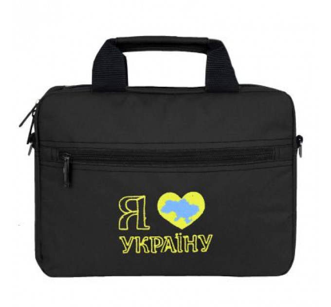 Сумка для ноутбука Porto 12'' PN12 LoveUkraine Black (PN12BK_LoveUkr)