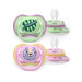 Philips AVENT Пустушка Philips AVENT Ultra Air, 6-18 міс., салатово-рожева (SCF087/13)