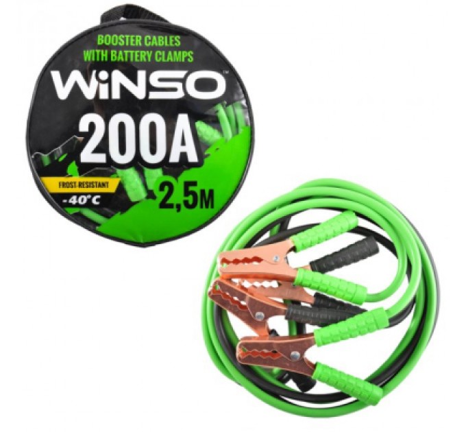 Дроти для запуску для автомобіля WINSO 200А, 2,5м (138210)