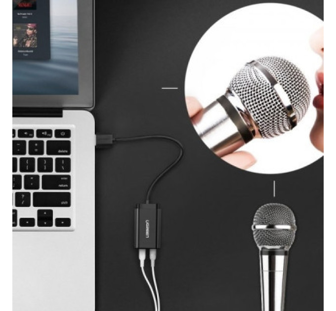 Ugreen Звукова плата Ugreen US205 black (30724)