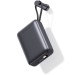 Swissten Батарея універсальна SWISSTEN 20000mAh SPACE 22/5W PD QC w/built-in cables USB-C/LIGHTNING Silver (8595217490598)
