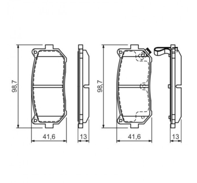 Гальмівні колодки Bosch 0 986 424 693