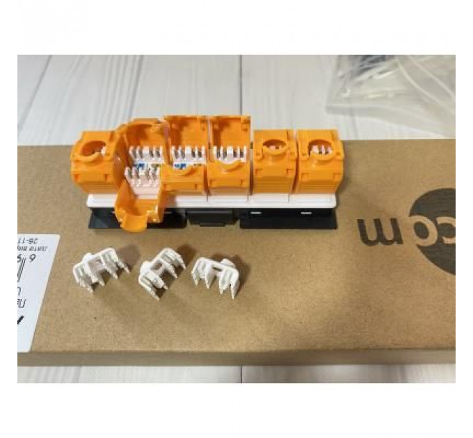 Патч-панель 19" 24хRJ-45 UTP 1U cat.6, в зборі з Keystone, Organizer Atcom (P6148)