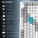 GamePro Клавіатура бездротова GamePro Asgard Drakkar Keychron Super Red Switch White (MK305WH)