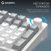 GamePro Клавіатура бездротова GamePro Asgard Drakkar Keychron Super Red Switch White (MK305WH)