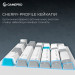 GamePro Клавіатура бездротова GamePro Asgard Drakkar Keychron Super Red Switch White (MK305WH)
