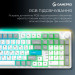GamePro Клавіатура бездротова GamePro Asgard Drakkar Keychron Super Red Switch White (MK305WH)