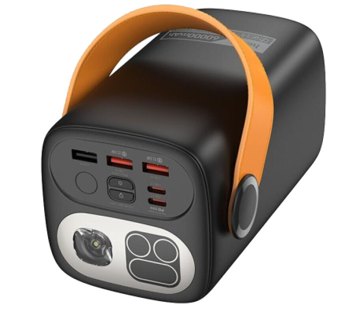 HOCO Батарея універсальна HOCO 60000mAh Astrum PD/100W, QC/3.0, LED lamp, Black (DB160 / 714724)
