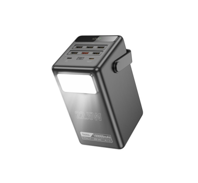 HOCO Батарея універсальна HOCO 100000mAh Endure 22.5W PD, QC, LED Lamp, Black (DB03 / 714721)