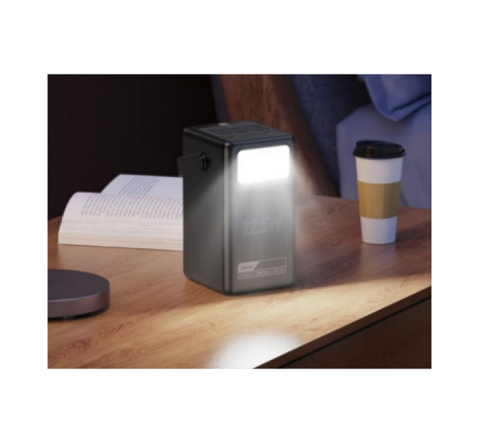 HOCO Батарея універсальна HOCO 100000mAh Endure 22.5W PD, QC, LED Lamp, Black (DB03 / 714721)