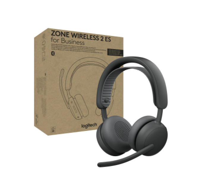 Logitech Навушники Logitech Zone Wireless 2 ES for Business Graphite (981-001512)