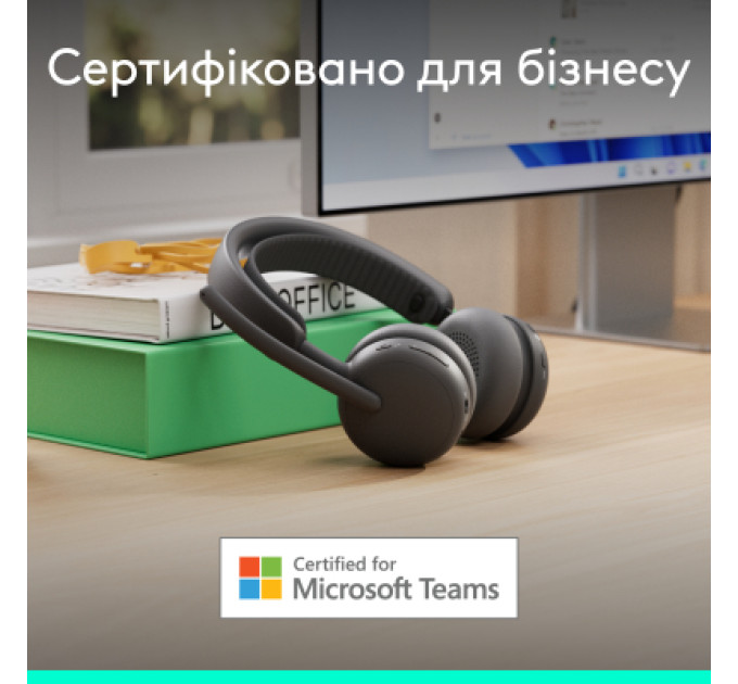 Logitech Навушники Logitech Zone Wireless 2 ES for Business Graphite (981-001512)