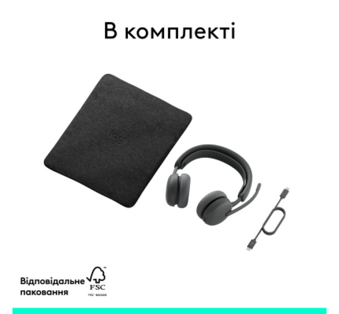 Logitech Навушники Logitech Zone Wireless 2 ES for Business Graphite (981-001512)